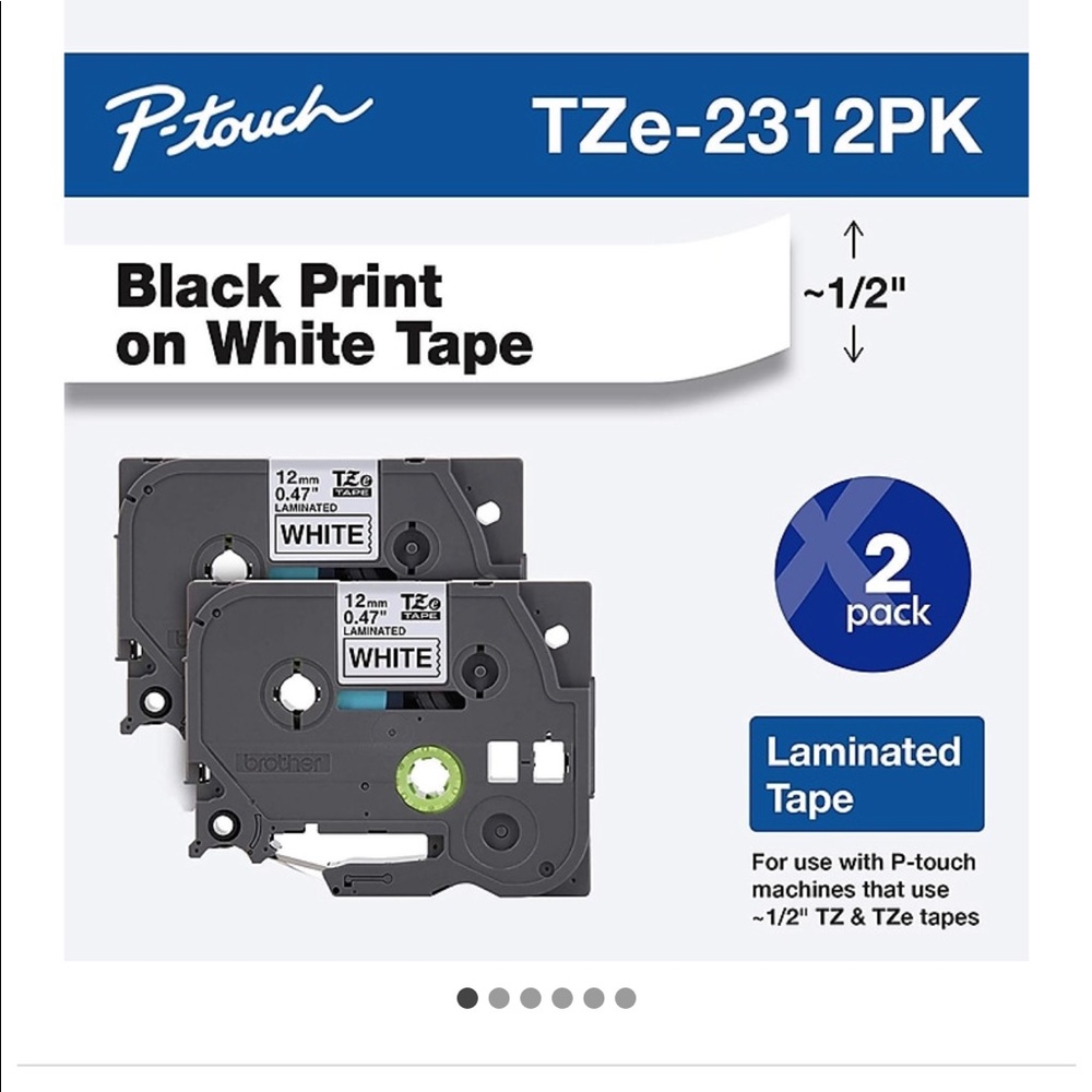 Brother Genuine P-touch TZe-2312PK
